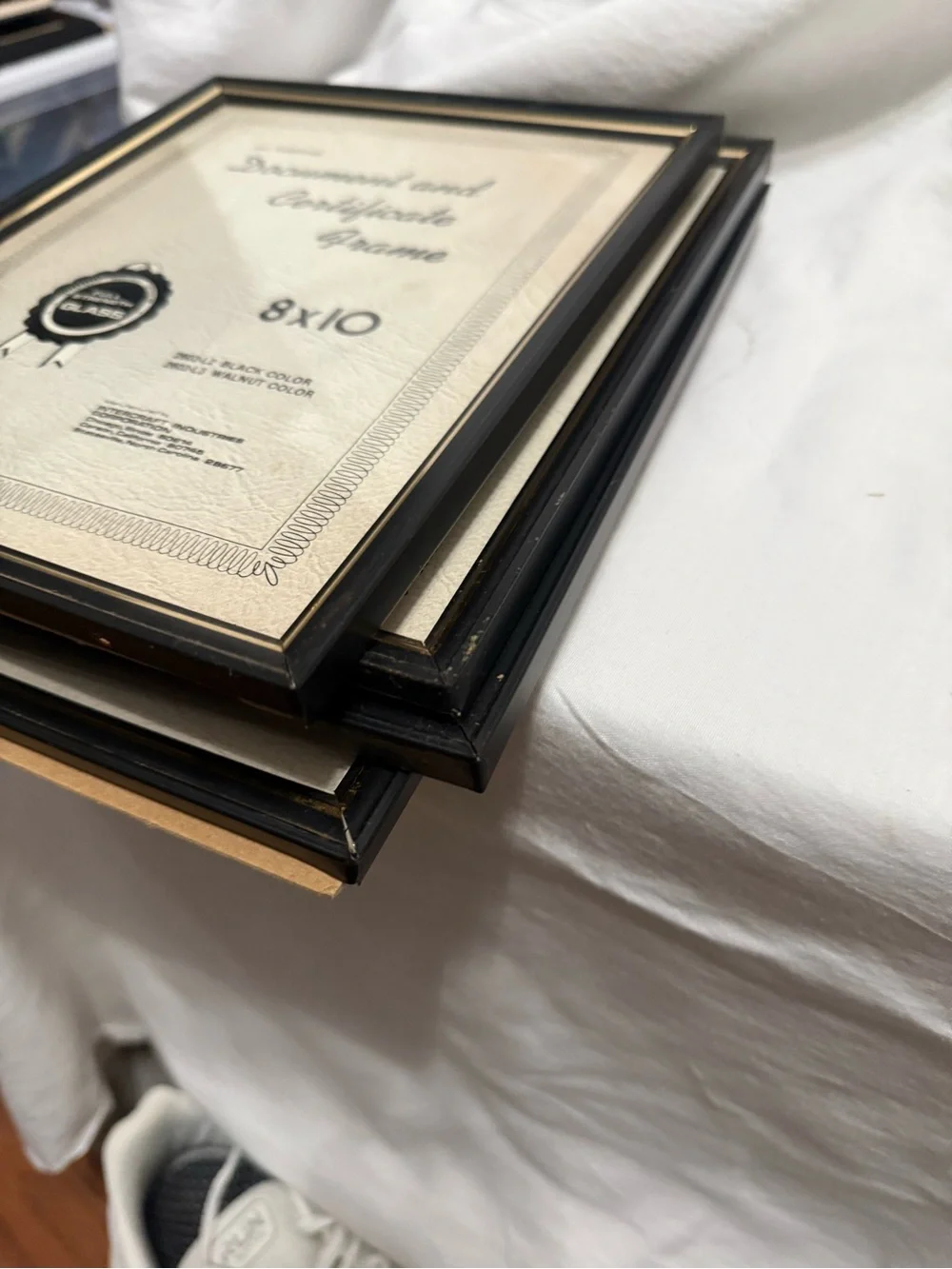 8x10 Black and Gold Document & Certificate Frame. 5 frames in this posting